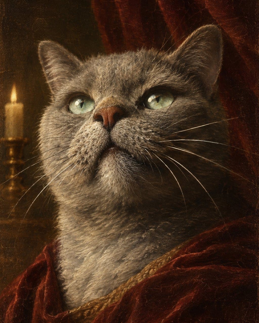 Felix as a Renaissance portrait