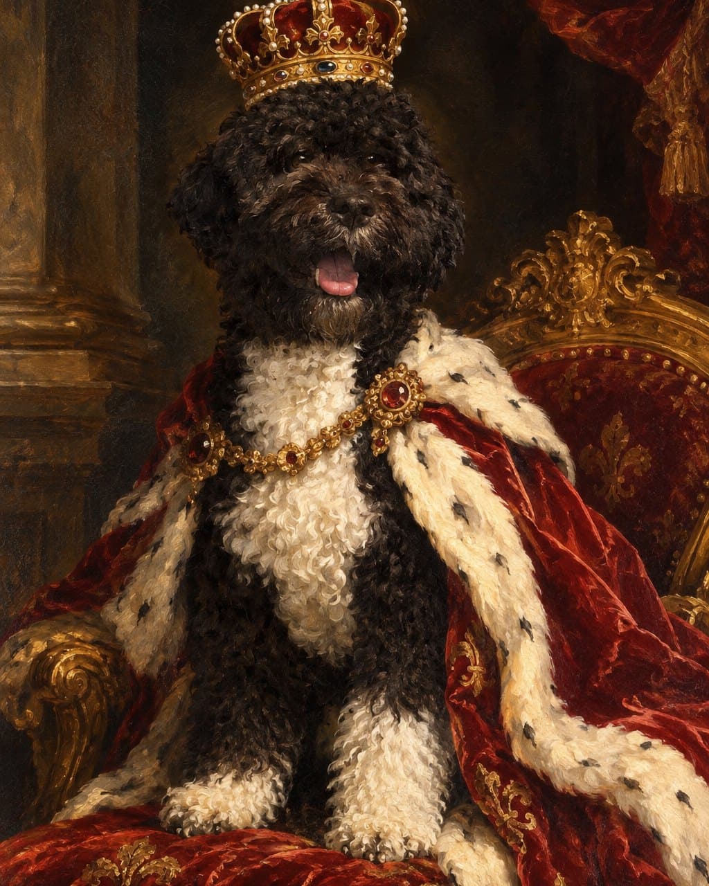 Bo as a Royal portrait portrait